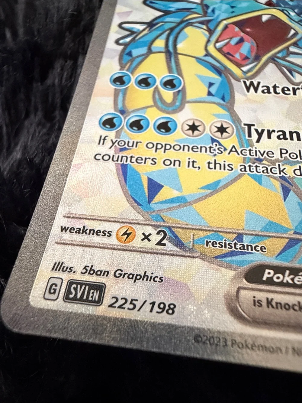 Pokemon Gyarados ex Shiny ultra rare 225/198 making super rare card